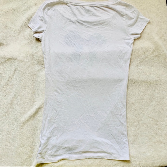 π Armani Exchange white embellished tee sz S - Picture 5 of 8